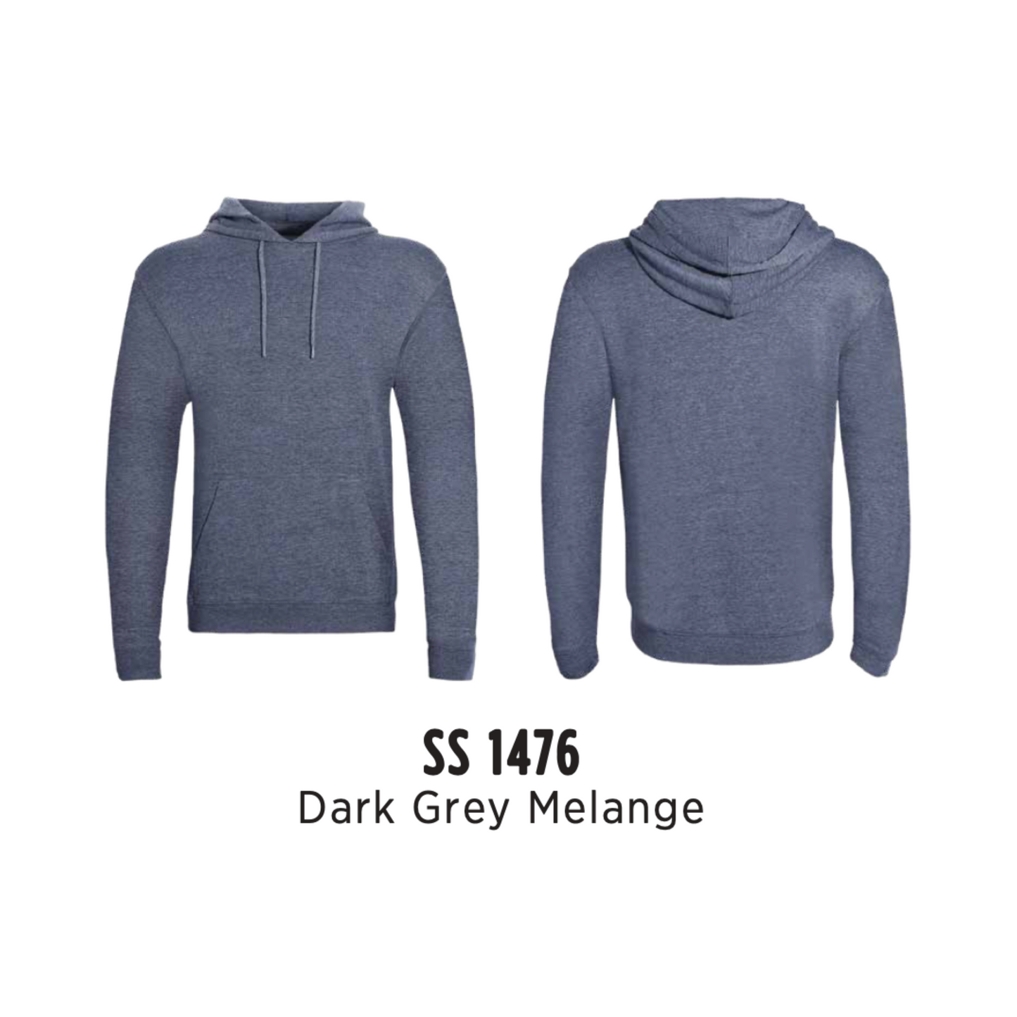 Hoodie - Pullover | Unisex | Dark Grey Melange | SS1476