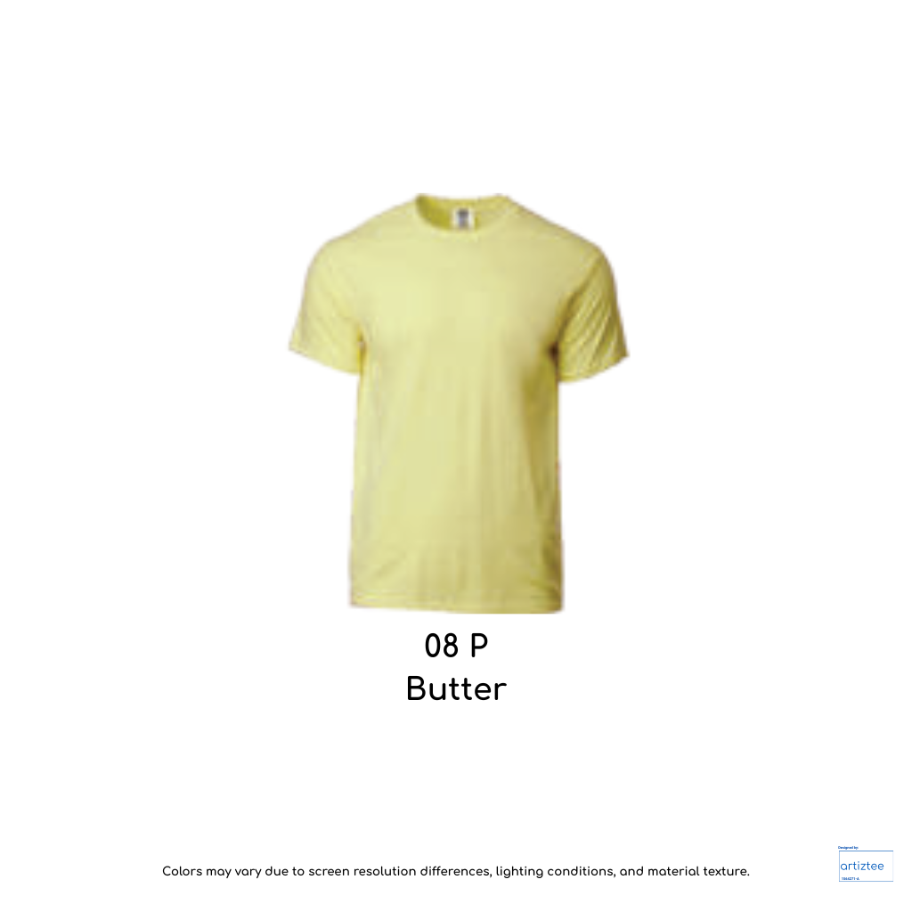 T-Shirt Adult Unisex 210gsm 1717 color 08P Butter
