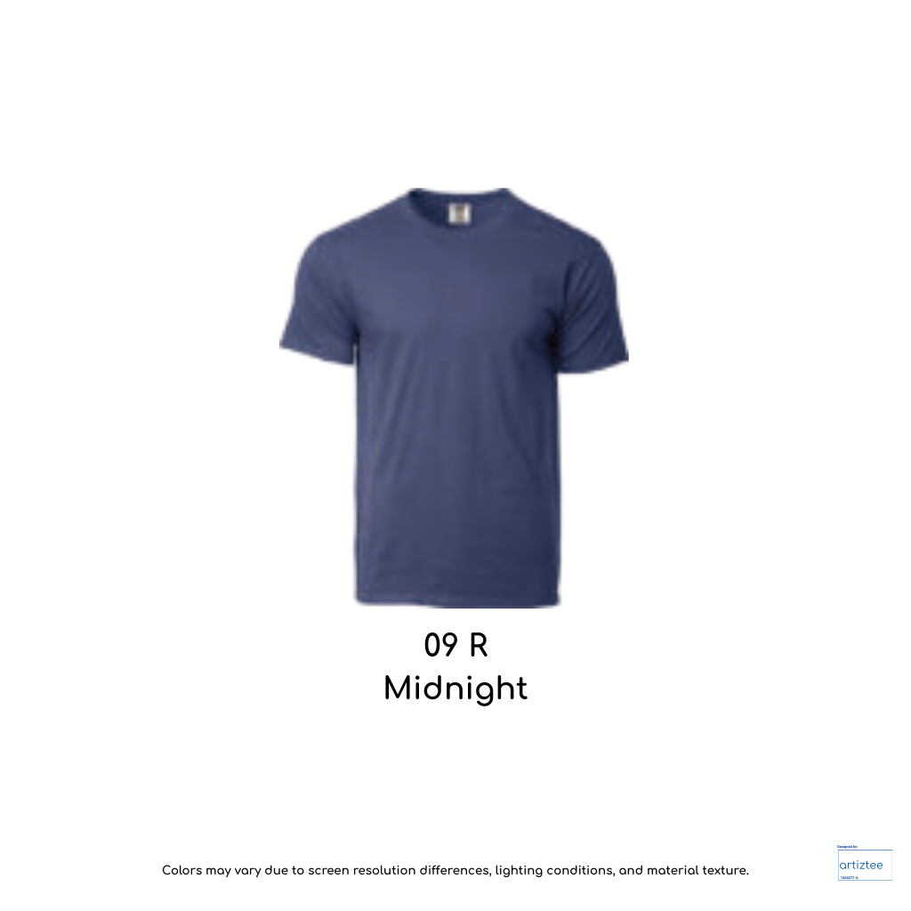 T-Shirt Adult Unisex 210gsm 1717 color 09R Midnight