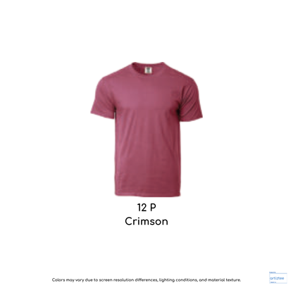 T-Shirt Adult Unisex 210gsm 1717 color 12P Crimson
