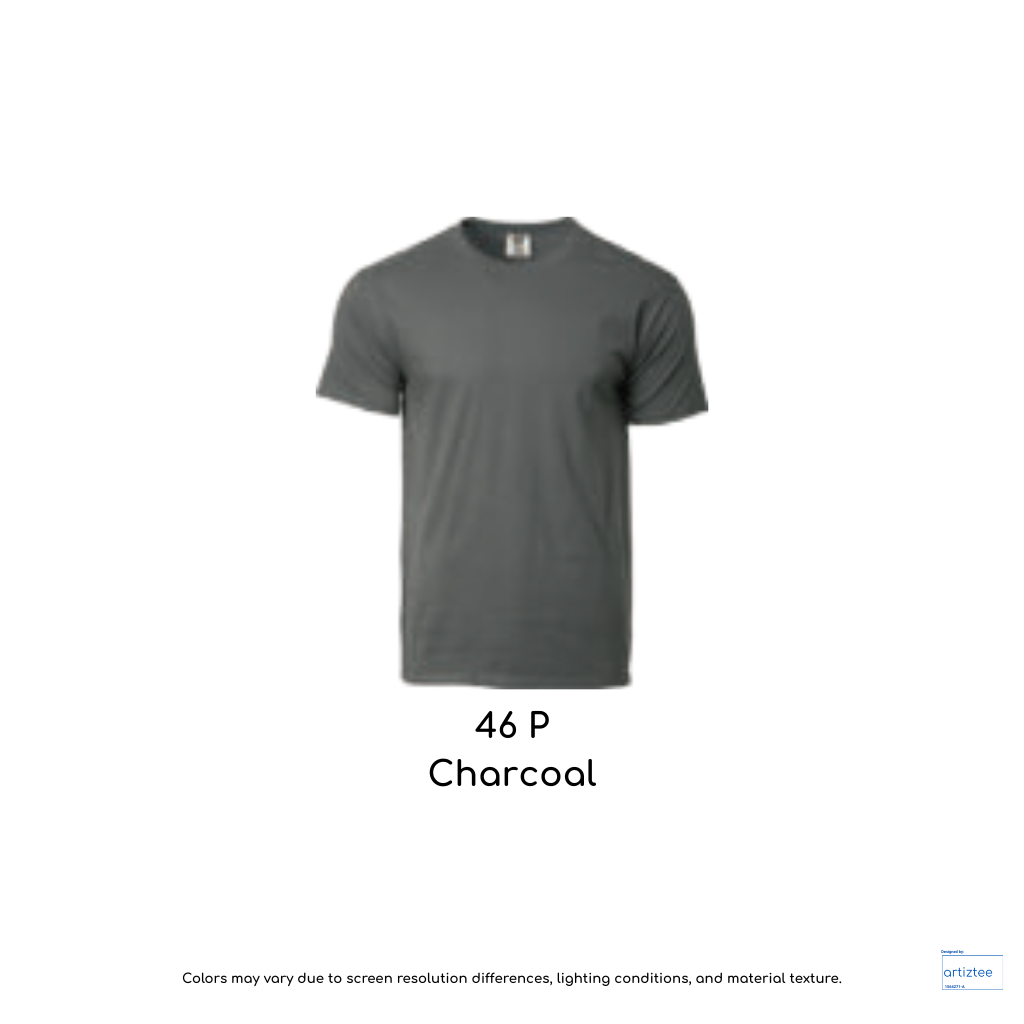 T-Shirt Adult Unisex 210gsm 1717 color 46P Charcoal