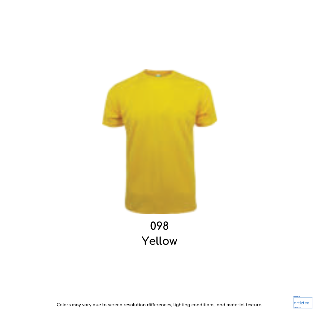 T-Shirt AIRtec Quick Dry Microfiber Mini Mesh Unisex 150gsm P903 098 Yellow