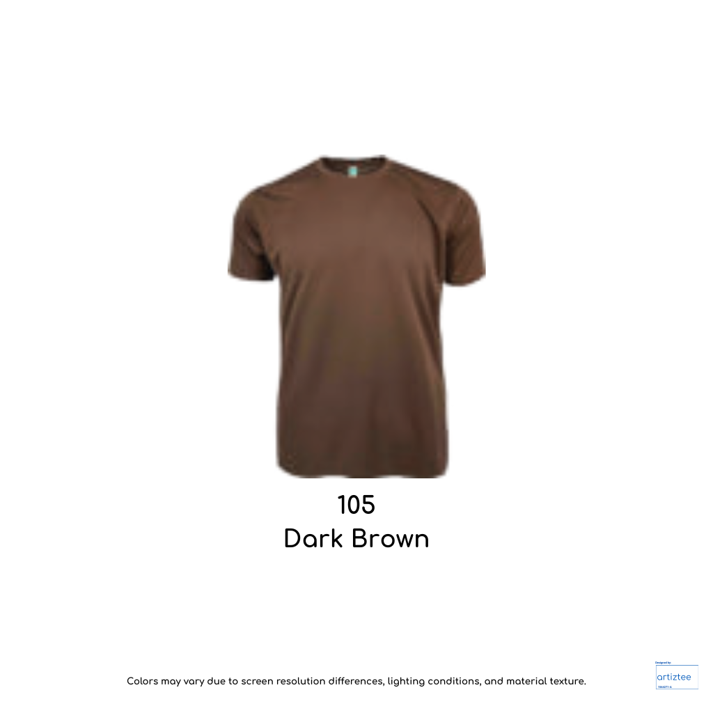 T-Shirt AIRtec Quick Dry Microfiber Mini Mesh Unisex 150gsm P903 105 Dark Brown