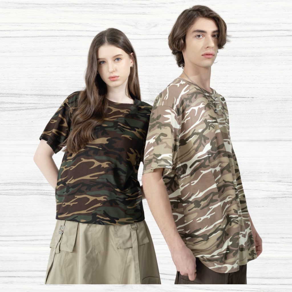 T-Shirt Camouflage Tee Adult Midweight Unisex 170gsm ANV939 Artiztee