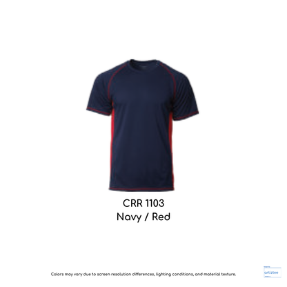 T-Shirt Storm Tee Unisex 160gsm CRR1103 Navy Red