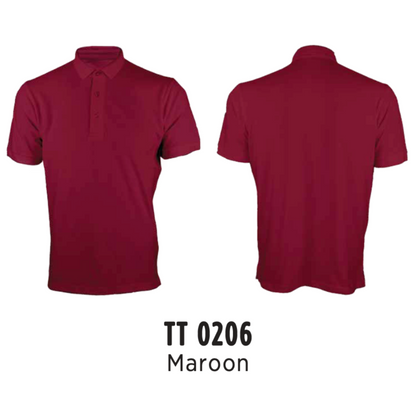 Premium Pique Polo Shirt | Maroon | TT0206