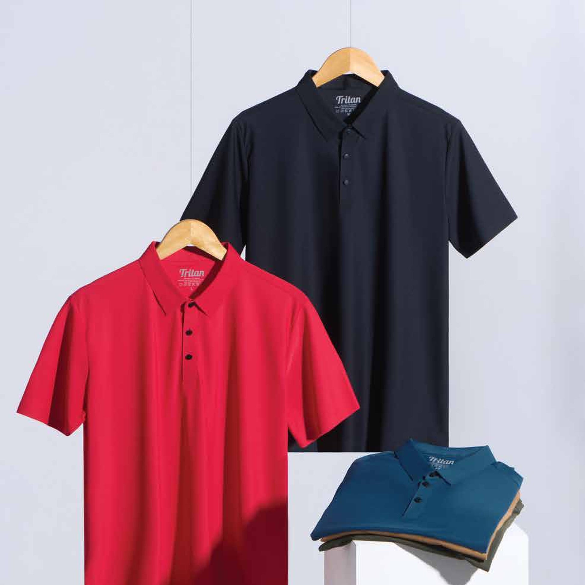 TT05 premium polo shirt detail view