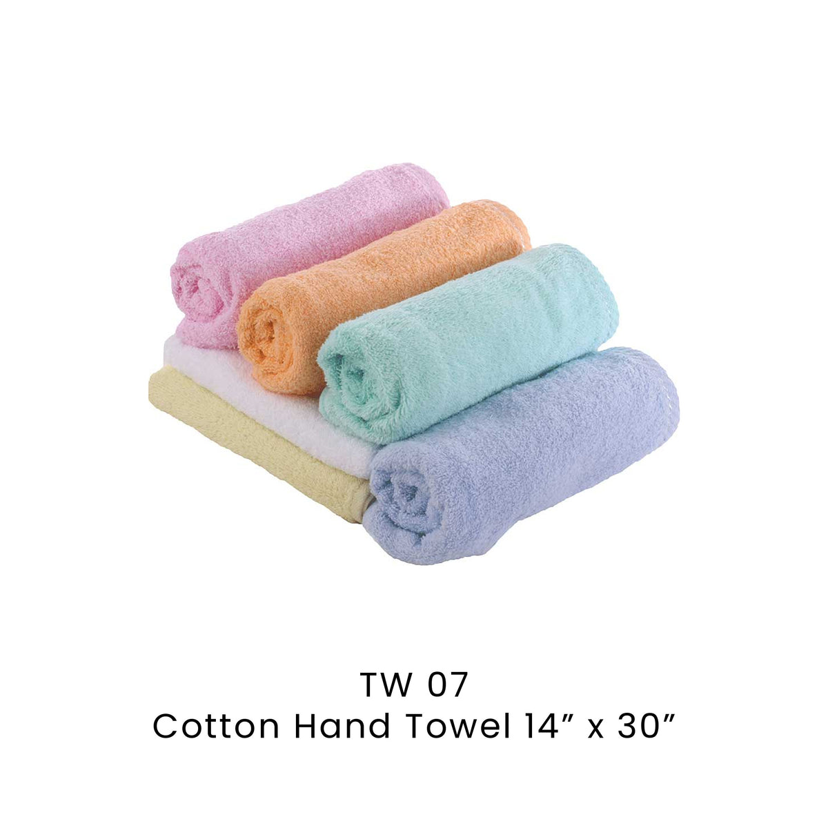 Hand Towel - Cotton 14" x 30" | All 6 Colours | TW07 | Artiztee