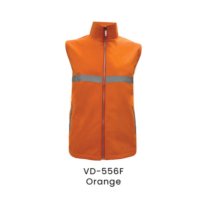 Vest - High Density Tetron | VD-556 | Orange | VD-556F | Artiztee