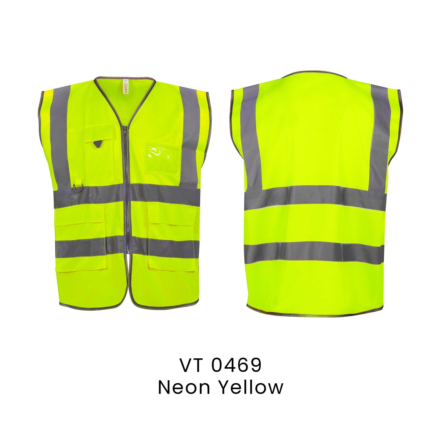 VT 0469 Neon Yellow - VT04 safety vest