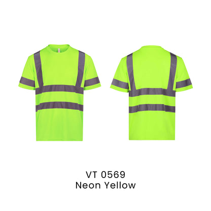 VT 0569 Neon Yellow - VT05 safety t-shirt