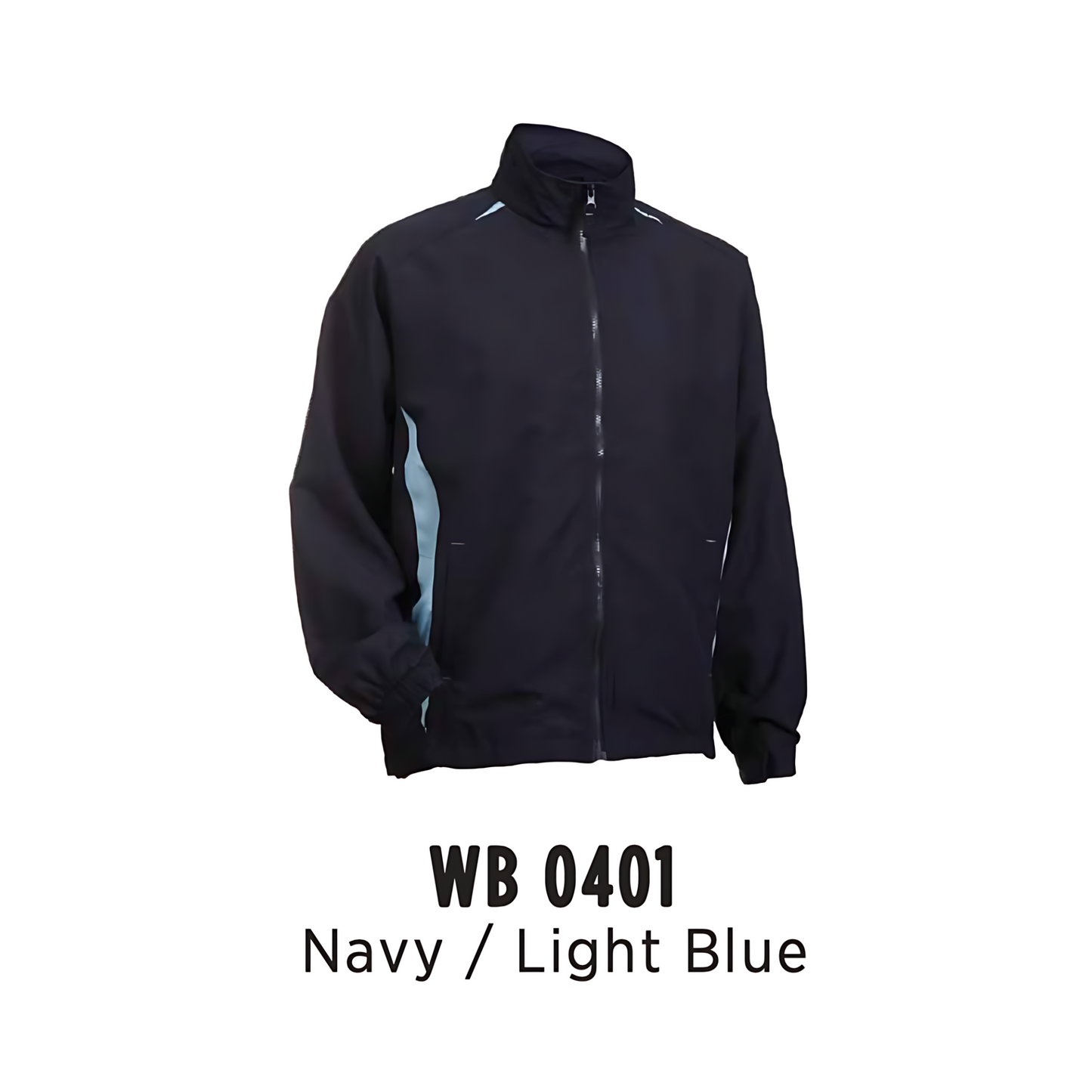 Windbreaker - Full-Zip | Unisex | Navy/Light Blue | WB0401