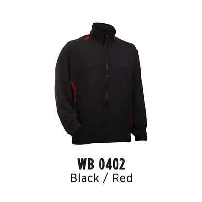 Windbreaker - Full-Zip | Unisex | Black/Red | WB0402