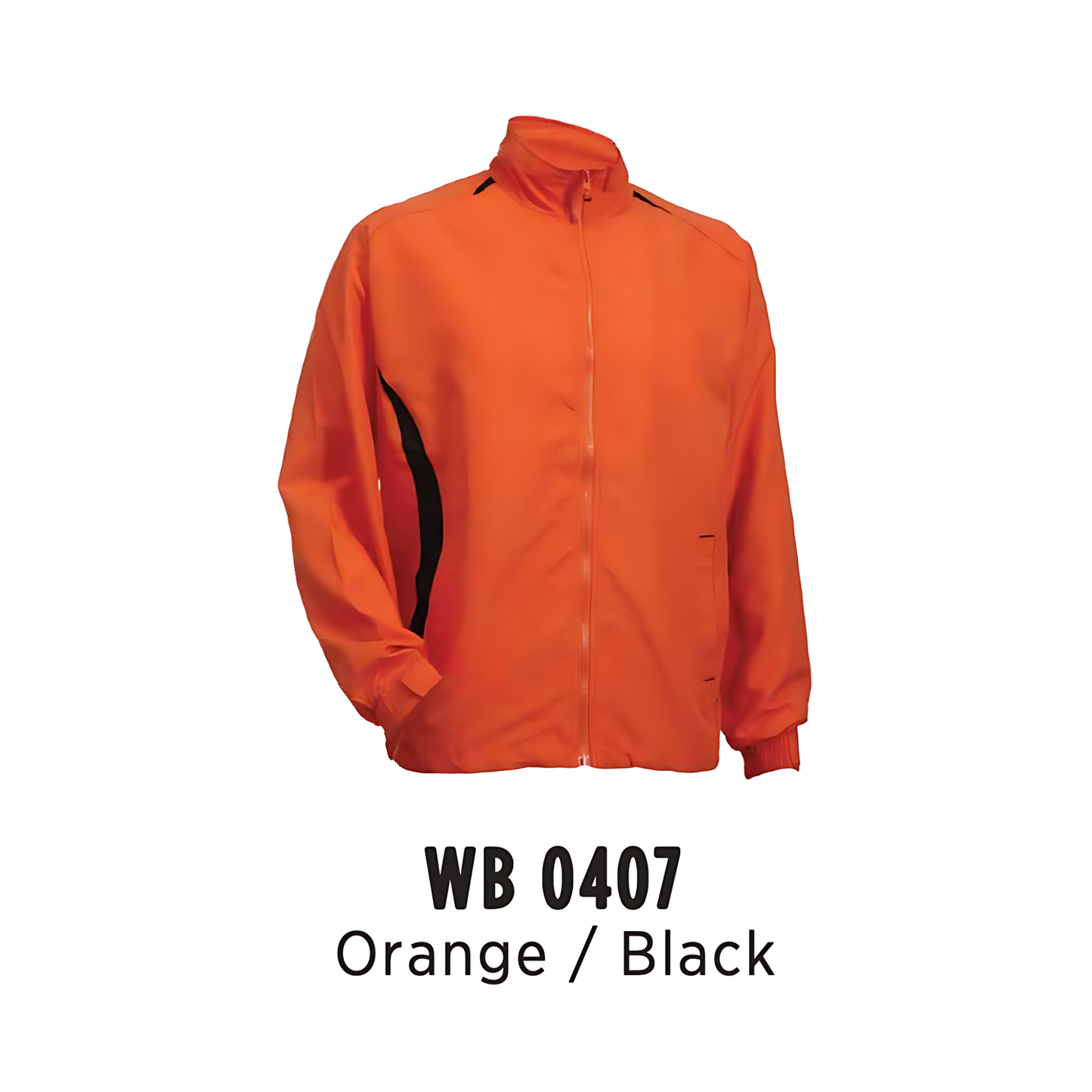 Windbreaker - Full-Zip | Unisex | Orange/Black | WB0407