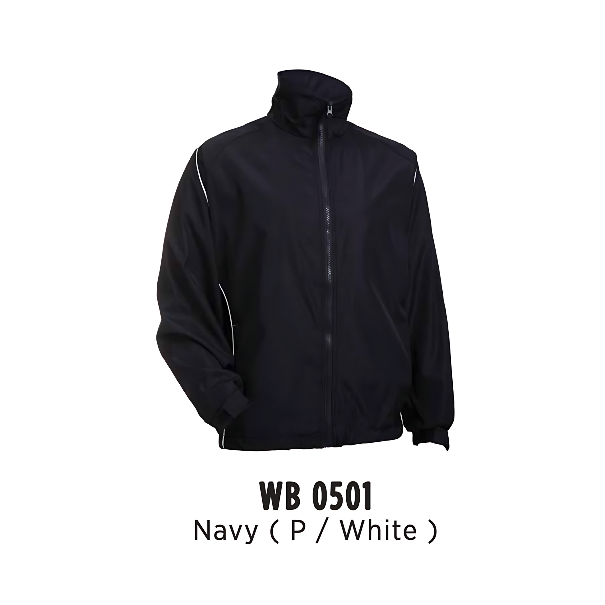 Windbreaker - Full-Zip | Unisex | Navy (P/White) | WB0501