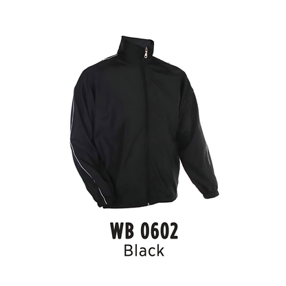 Windbreaker - Full-Zip | Unisex | Black | WB06