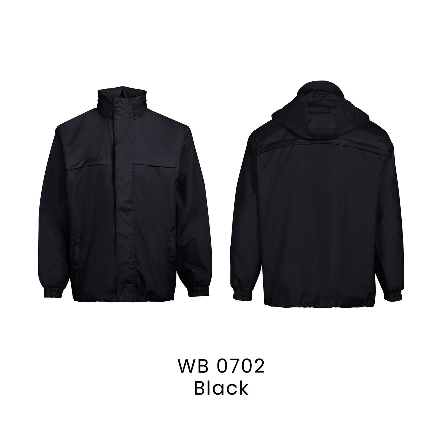 WB 0702 Black - WB07 windbreaker jacket