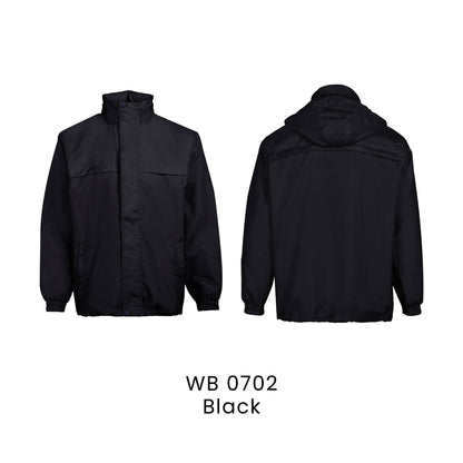 WB 0702 Black - WB07 windbreaker jacket