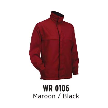 Windbreaker - Reversible | Full-Zip | Unisex | Maroon/Black | WR0106