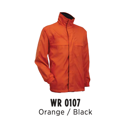 Windbreaker - Reversible | Full-Zip | Unisex | Orange/Black | WR0107