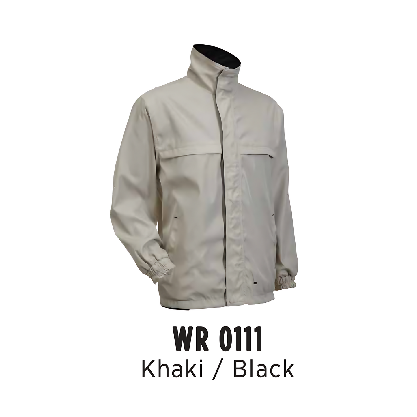 Windbreaker - Reversible | Full-Zip | Unisex | Khaki/Black | WR0111