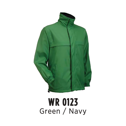 Windbreaker - Reversible | Full-Zip | Unisex | Green/Navy | WR0123