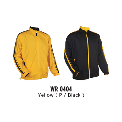 Windbreaker - Reversible | Full-Zip | Unisex | Yellow (P/Black) | WR0404